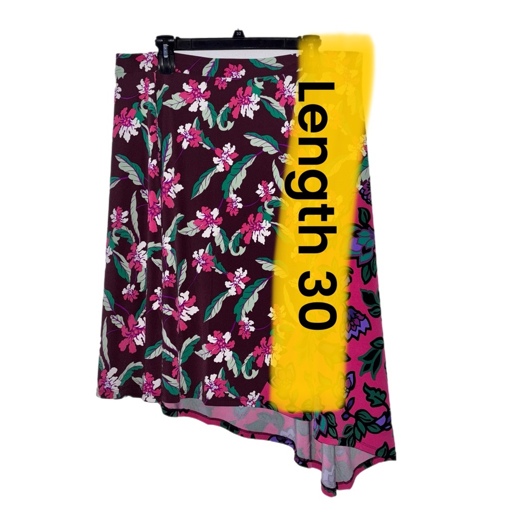IMAN Asymmetrical Skirt - Pink and Purple Floral NWOT - Picture 8 of 8